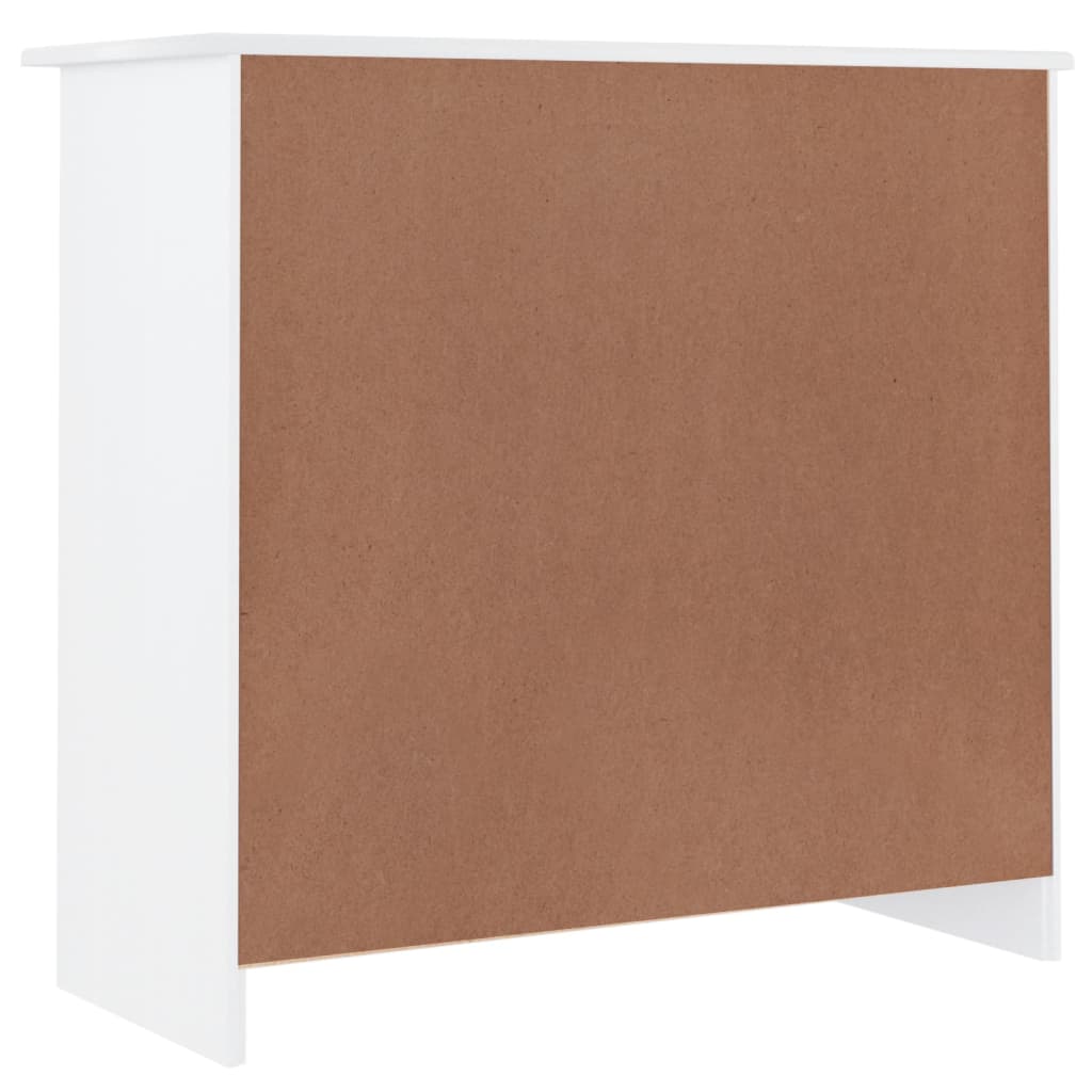 skænk ALTA 77x35x73 cm massivt fyrretræ hvid