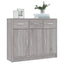 skab 91x28x75 cm konstrueret træ grå sonoma-eg