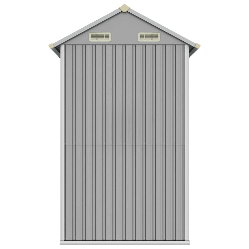 haveskur lysegrå 192x152,5x237 cm galvaniseret stål