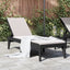 liggestol 186x60x29 cm PP antracitgrå
