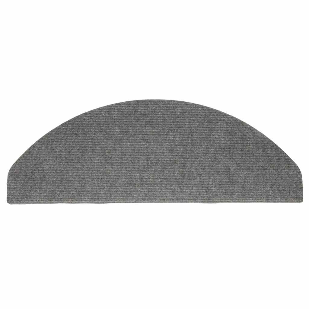 selvklæbende trappemåtter 10 stk. 65x22,5x3,5 cm grå