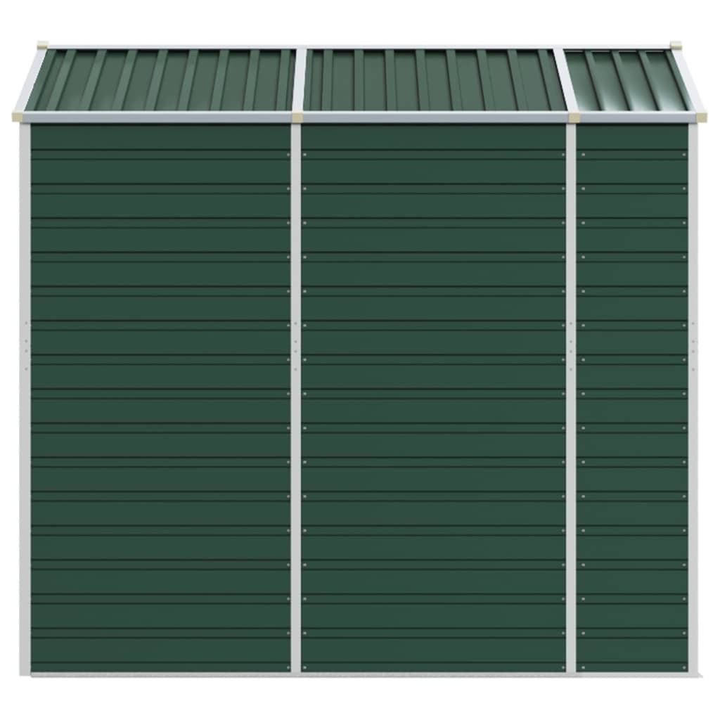 haveskur grøn 191x215x198 cm galvaniseret stål