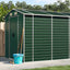 haveskur 191x555x198 cm galvaniseret stål grøn