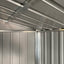 haveskur lysegrå 191x300x198 cm galvaniseret stål