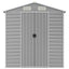 haveskur lysegrå 191x895x198 cm galvaniseret stål