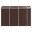 haveskur brun 191x300x198 cm galvaniseret stål