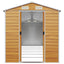 haveskur 191x640x198 cm galvaniseret stål lysebrun