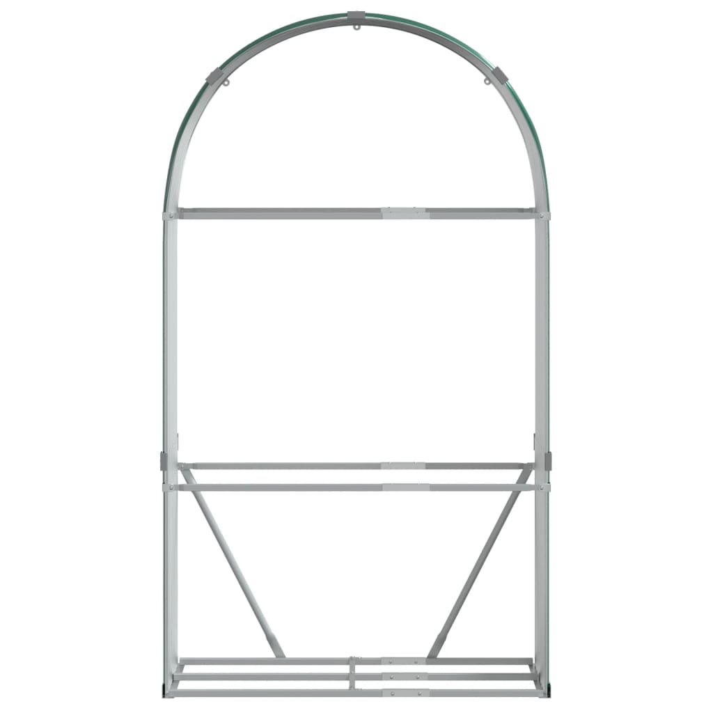 brændestativ 120x45x210 cm galvaniseret stål grøn