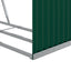 brændestativ 120x45x210 cm galvaniseret stål grøn