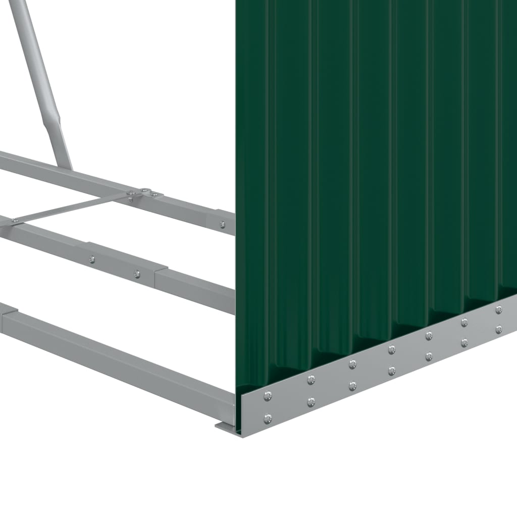 brændestativ 120x45x210 cm galvaniseret stål grøn