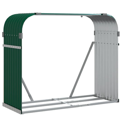 brændestativ 120x45x100 cm galvaniseret stål grøn
