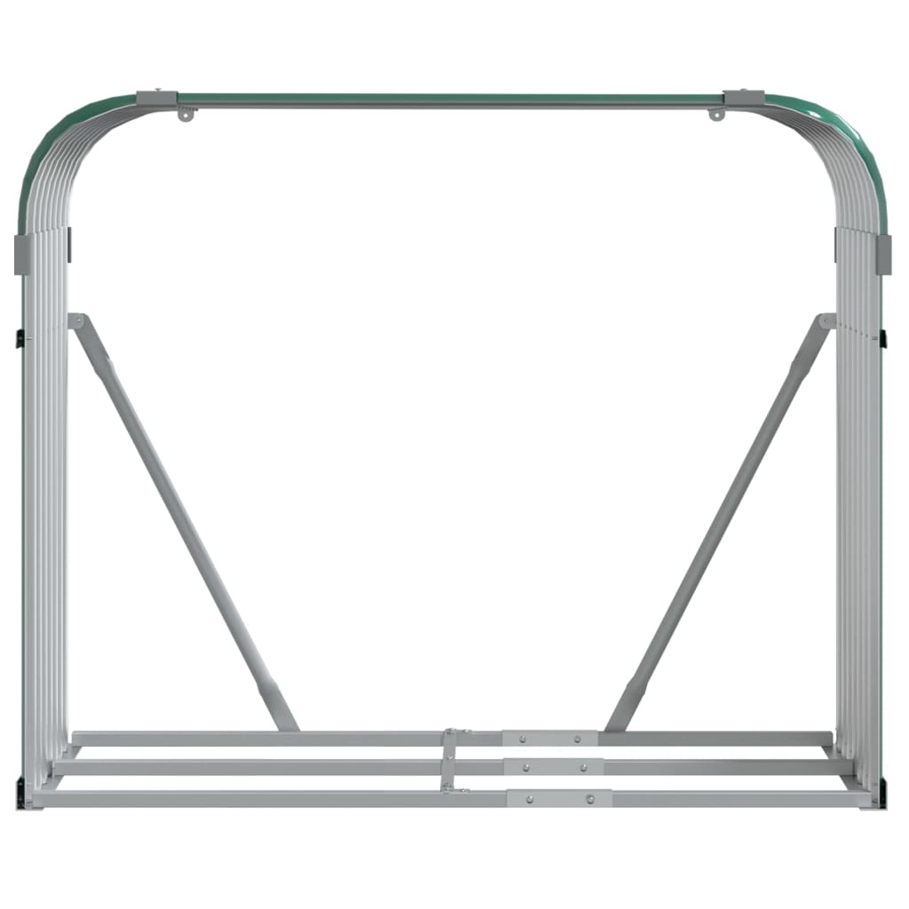 brændestativ 120x45x100 cm galvaniseret stål grøn