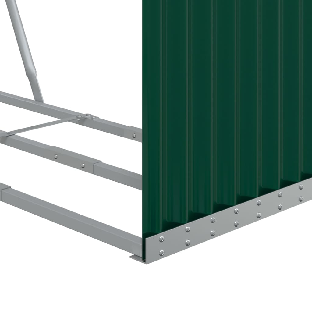 brændestativ 120x45x100 cm galvaniseret stål grøn