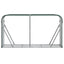 brændestativ 180x45x100 cm galvaniseret stål grøn