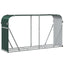brændestativ 180x45x100 cm galvaniseret stål grøn