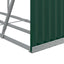brændestativ 180x45x100 cm galvaniseret stål grøn