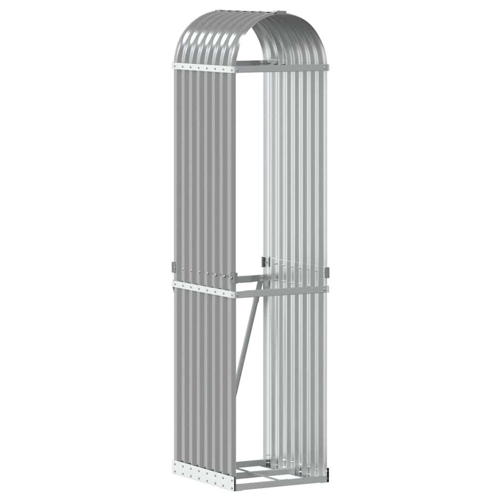 brændestativ 40x45x170 cm galvaniseret stål lysegrå