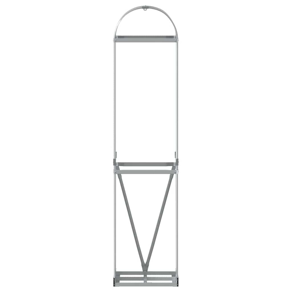 brændestativ 40x45x170 cm galvaniseret stål lysegrå