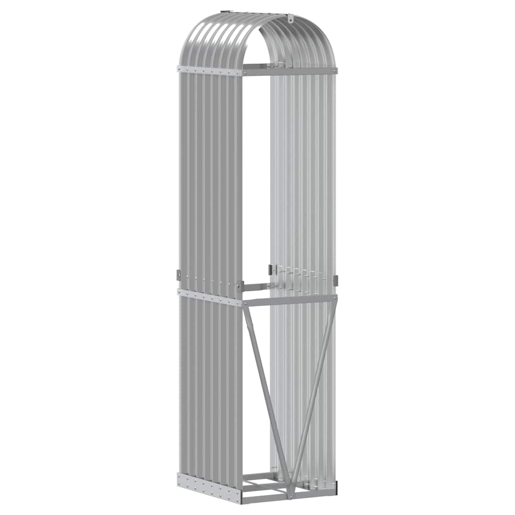 brændestativ 40x45x170 cm galvaniseret stål lysegrå