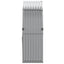brændestativ 120x45x140 cm galvaniseret stål lysegrå