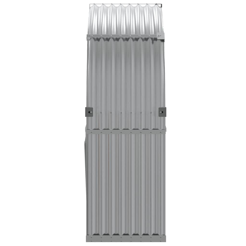 brændestativ 120x45x140 cm galvaniseret stål lysegrå