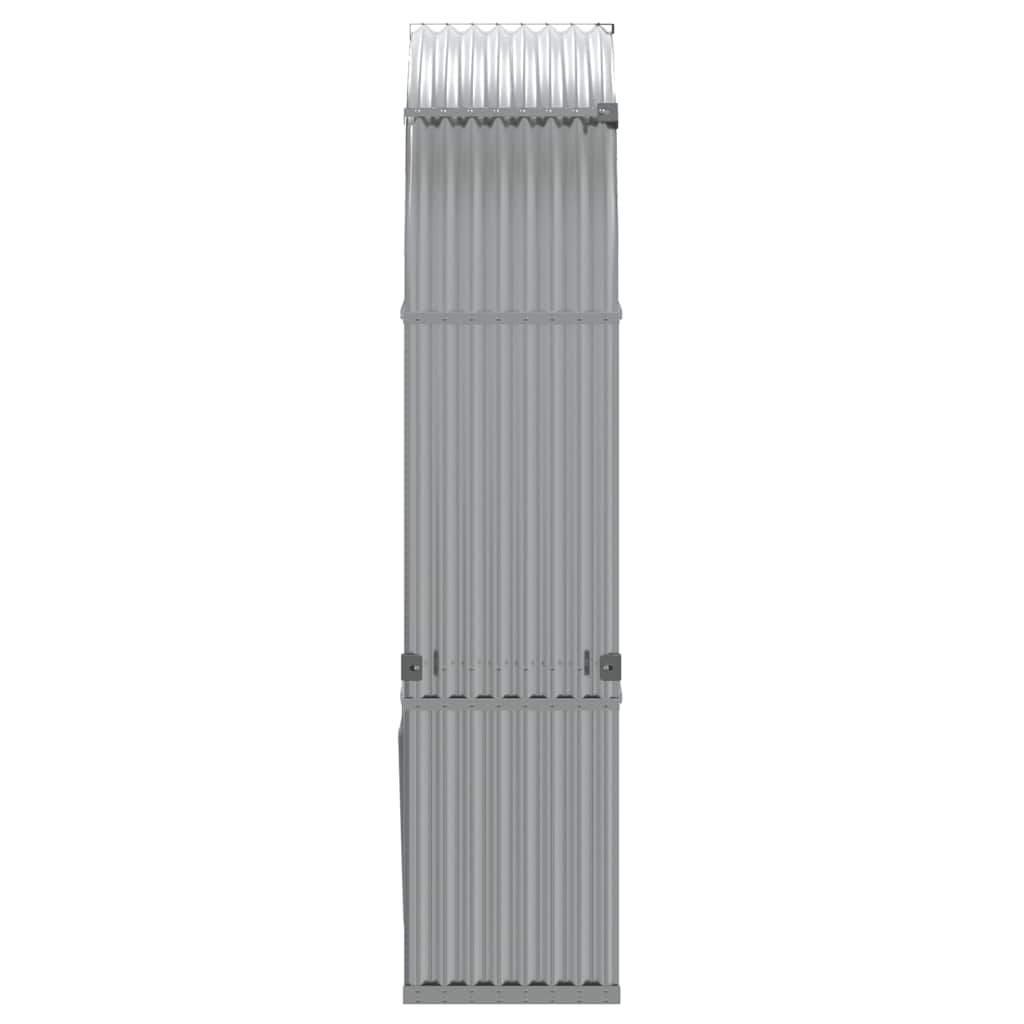 brændestativ 120x45x210 cm galvaniseret stål lysegrå