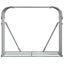 brændestativ 120x45x100 cm galvaniseret stål lysegrå