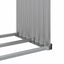 brændestativ 120x45x100 cm galvaniseret stål lysegrå