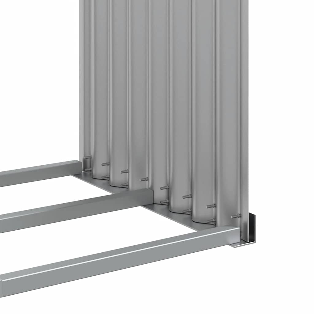 brændestativ 120x45x100 cm galvaniseret stål lysegrå