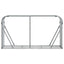 brændestativ 180x45x100 cm galvaniseret stål lysegrå