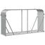 brændestativ 180x45x100 cm galvaniseret stål lysegrå