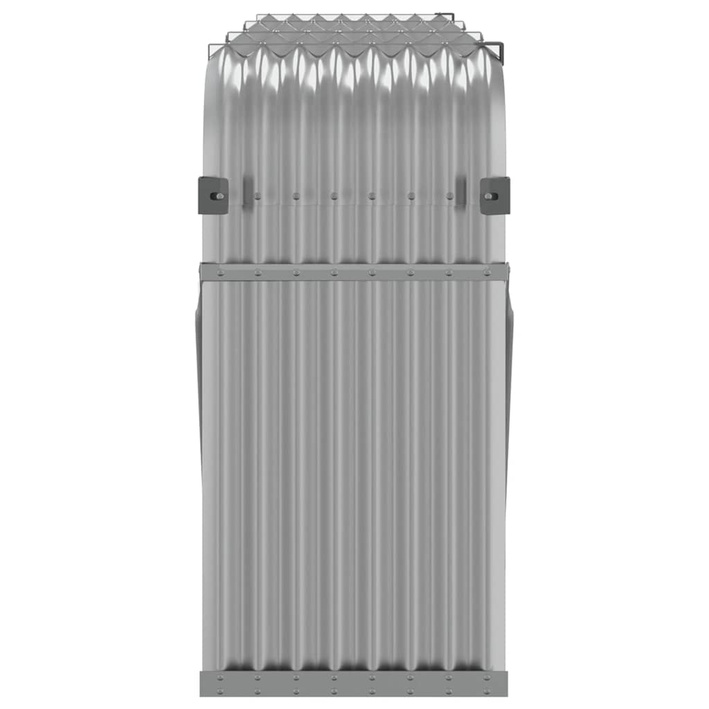 brændestativ 234x45x100 cm galvaniseret stål lysegrå