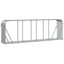brændeholder lysegrå 300x45x100 cm galvaniseret stål