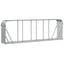 brændeholder lysegrå 300x45x100 cm galvaniseret stål