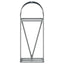 brændeholder antracit 40x45x100 cm galvaniseret stål