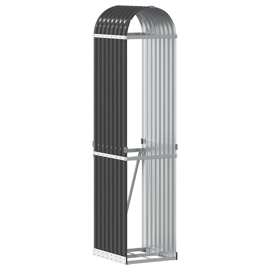 brændeholder antracit 40x45x170 cm galvaniseret stål