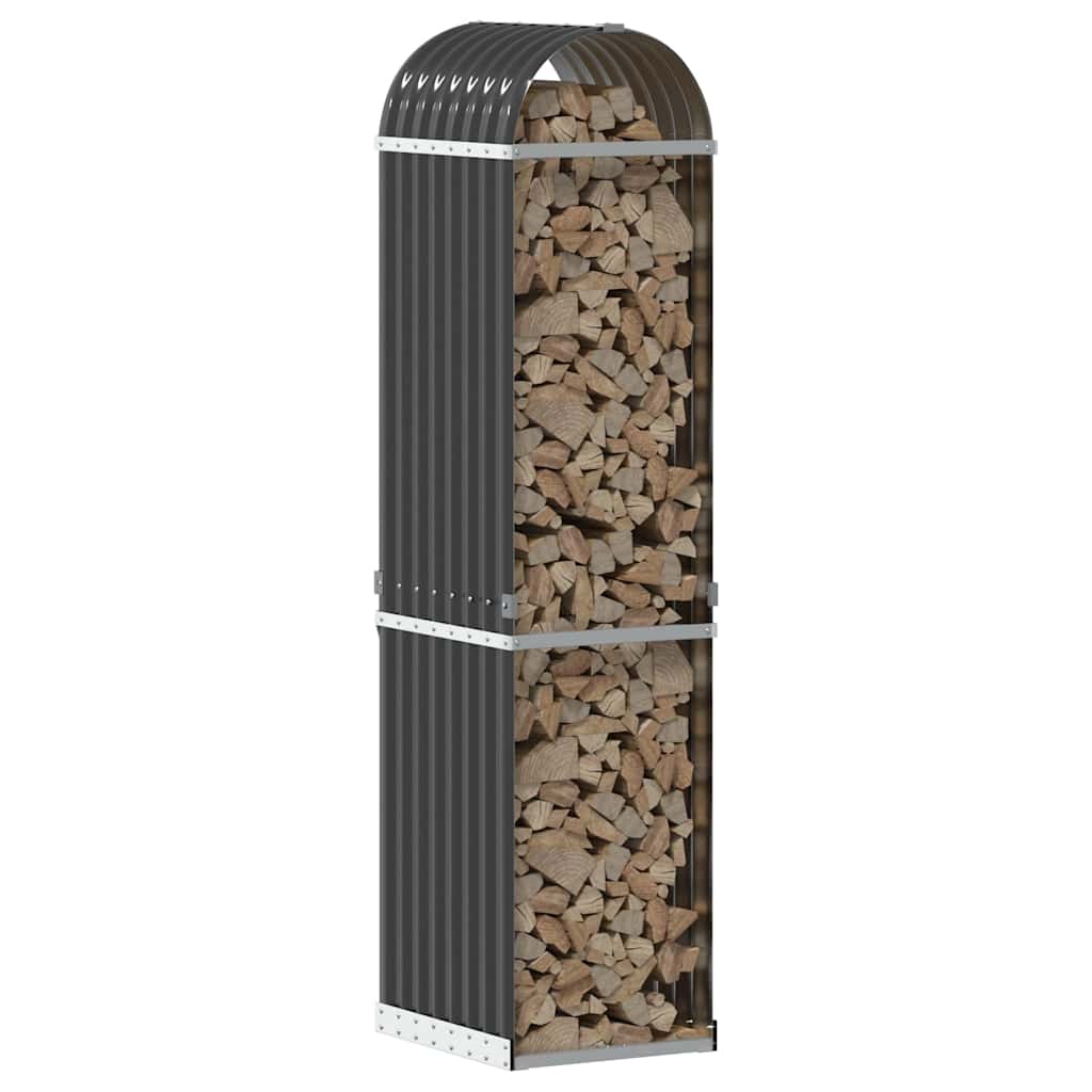 brændeholder antracit 40x45x170 cm galvaniseret stål