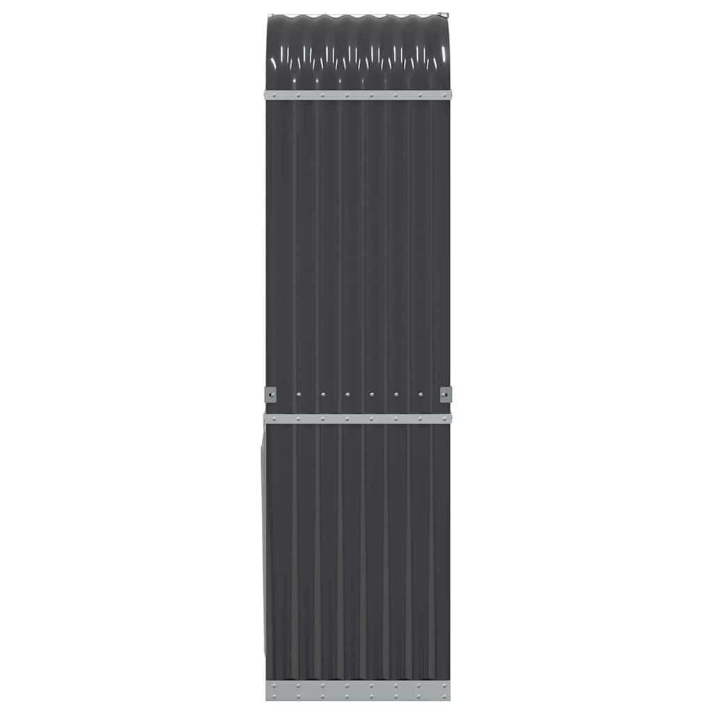 brændeholder antracit 40x45x170 cm galvaniseret stål