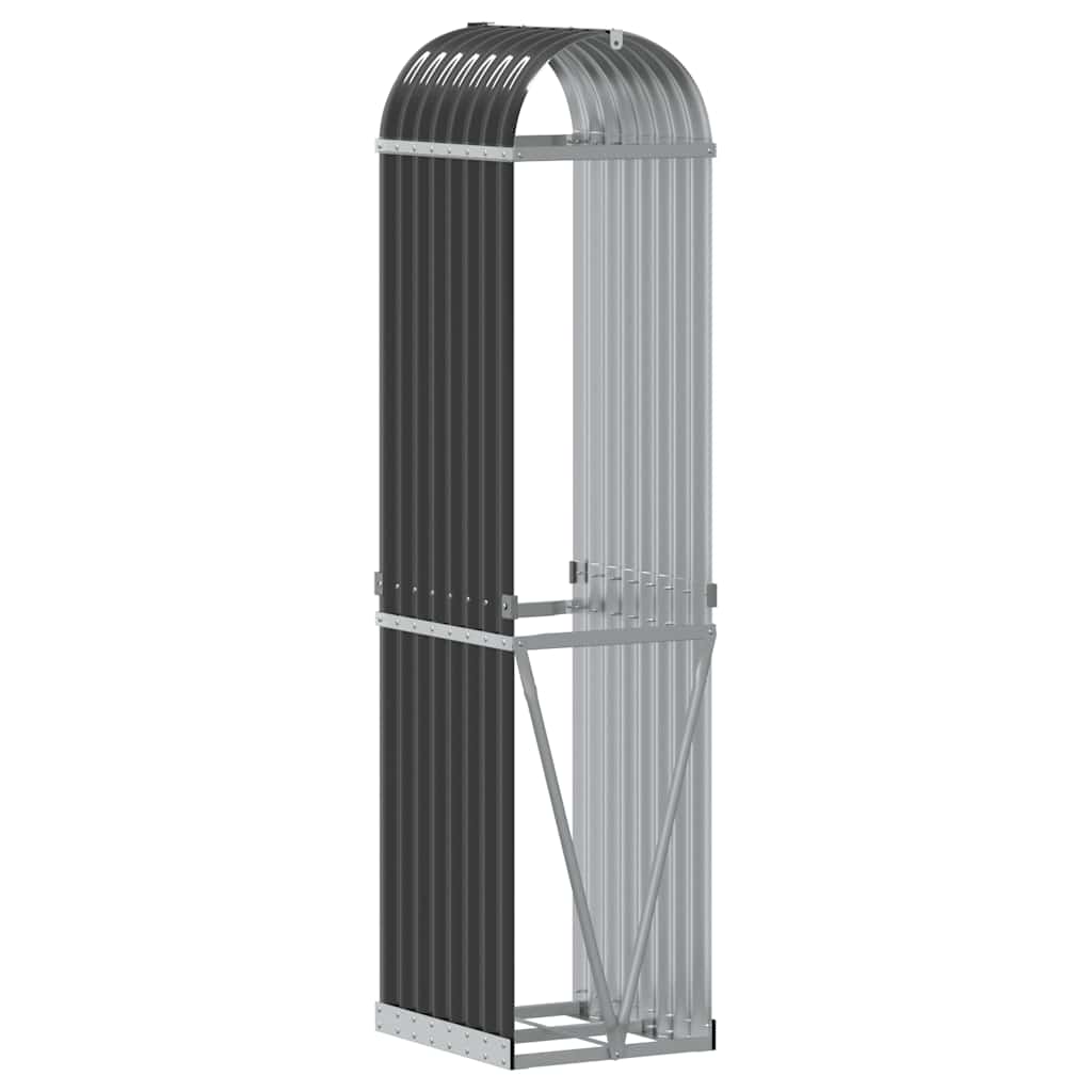 brændeholder antracit 40x45x170 cm galvaniseret stål
