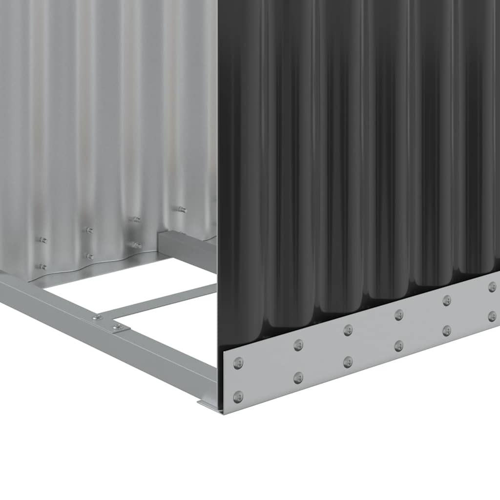 brændeholder antracit 40x45x170 cm galvaniseret stål