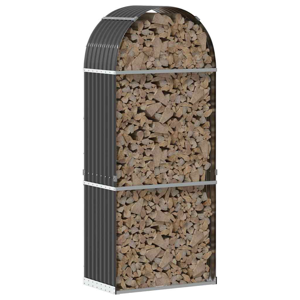 brændeholder antracit 80x45x190 cm galvaniseret stål