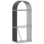 brændeholder antracit 80x45x190 cm galvaniseret stål