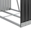 brændeholder antracit 80x45x190 cm galvaniseret stål
