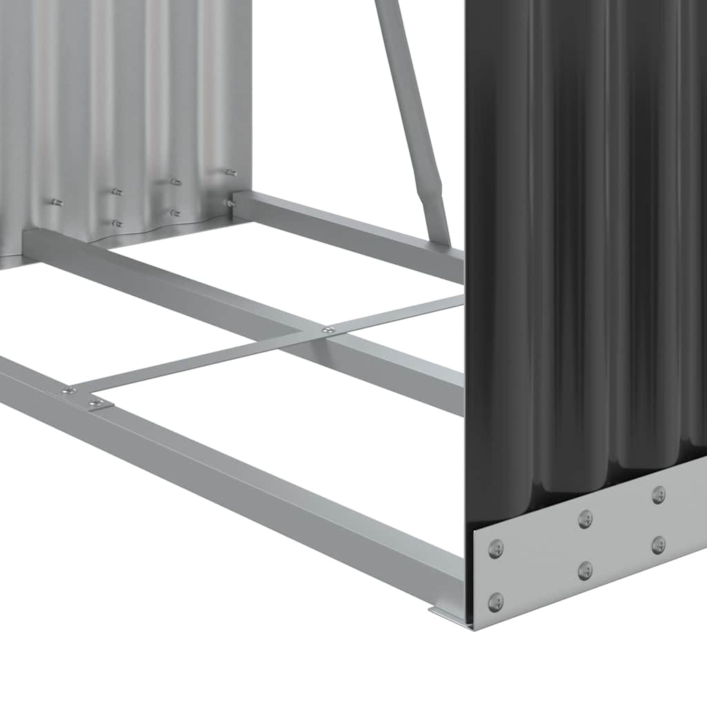brændeholder antracit 80x45x190 cm galvaniseret stål