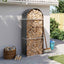 brændeholder antracit 80x45x190 cm galvaniseret stål