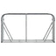brændestativ 180x45x100 cm galvaniseret stål antracitgrå