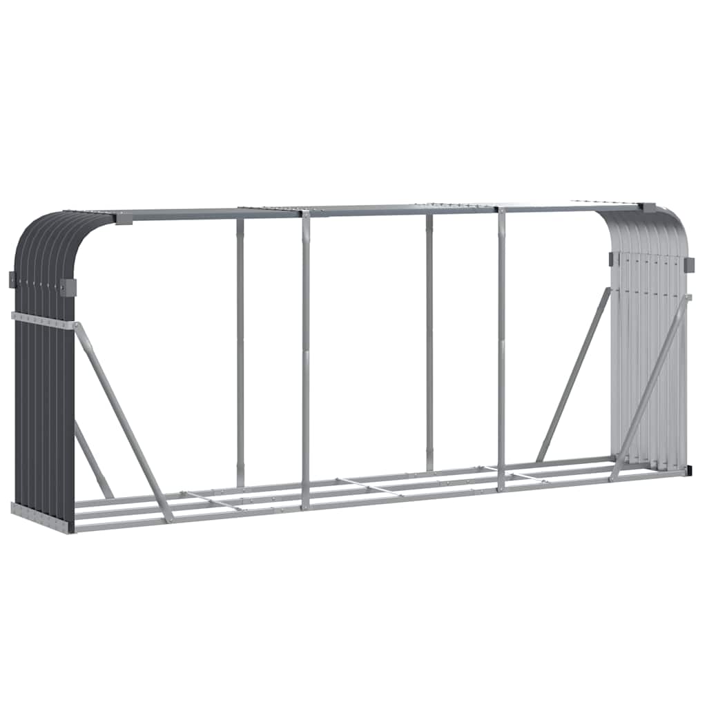 brændeholder antracit 234x45x100 cm galvaniseret stål