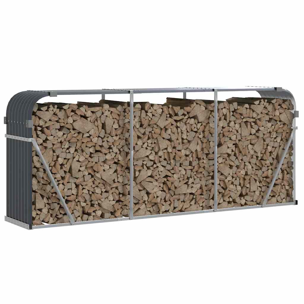 brændeholder antracit 234x45x100 cm galvaniseret stål
