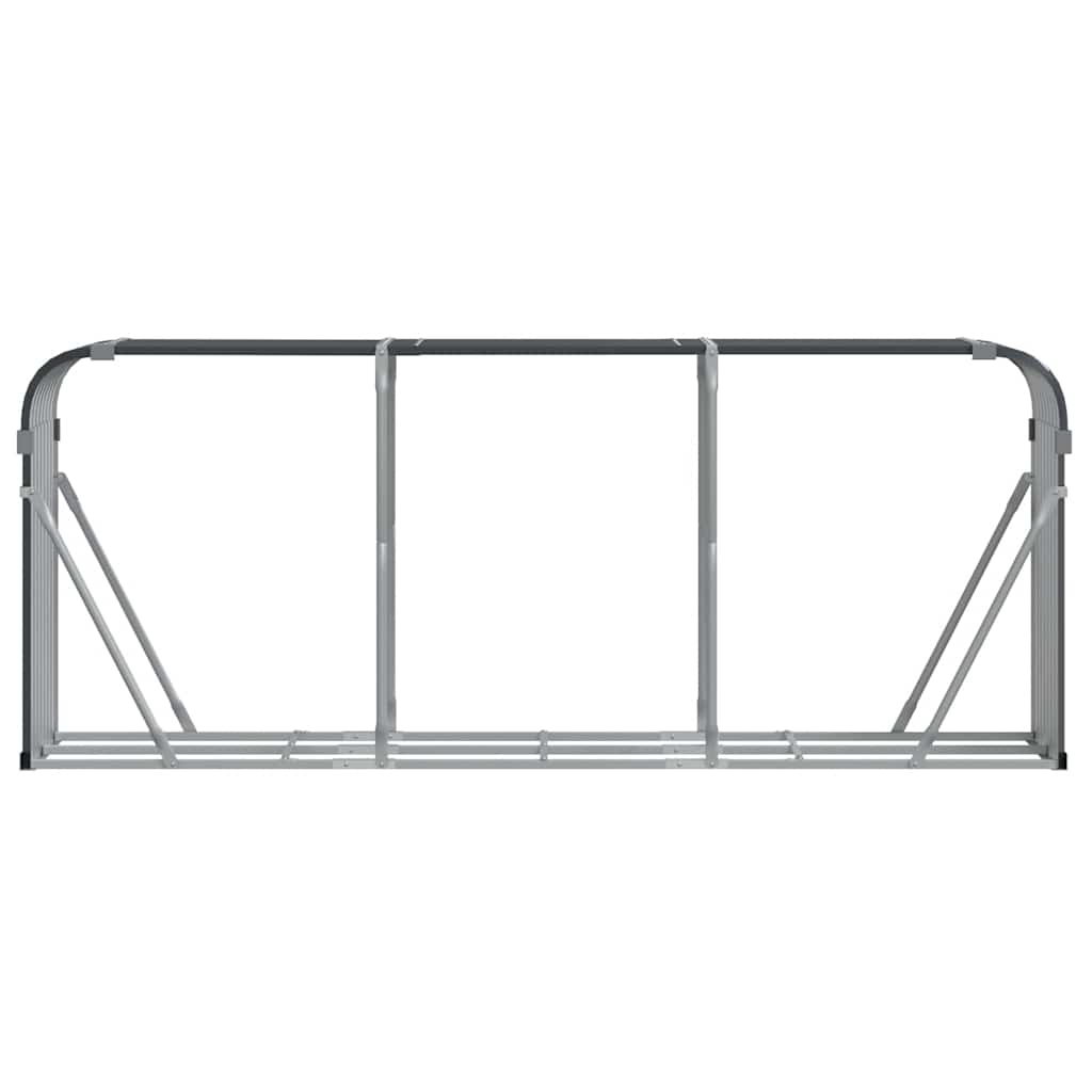 brændeholder antracit 234x45x100 cm galvaniseret stål