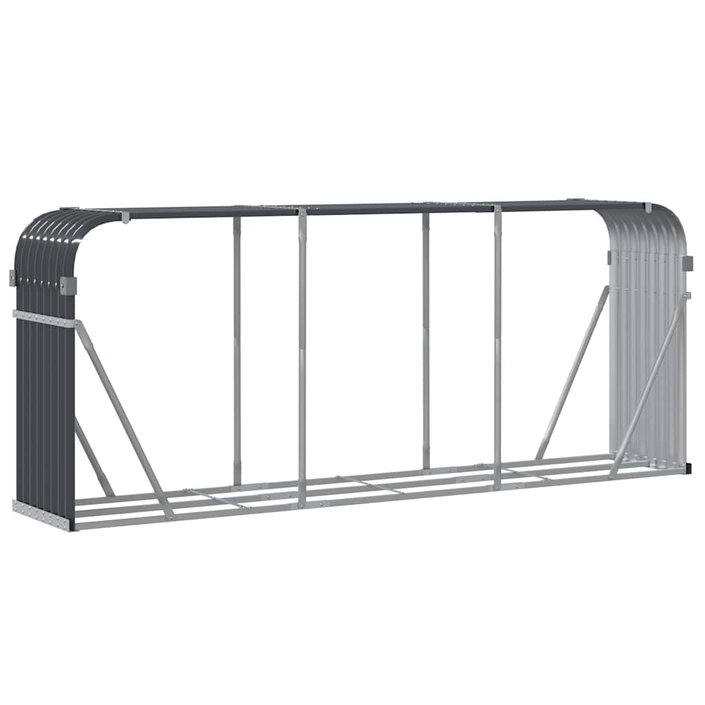 brændeholder antracit 234x45x100 cm galvaniseret stål